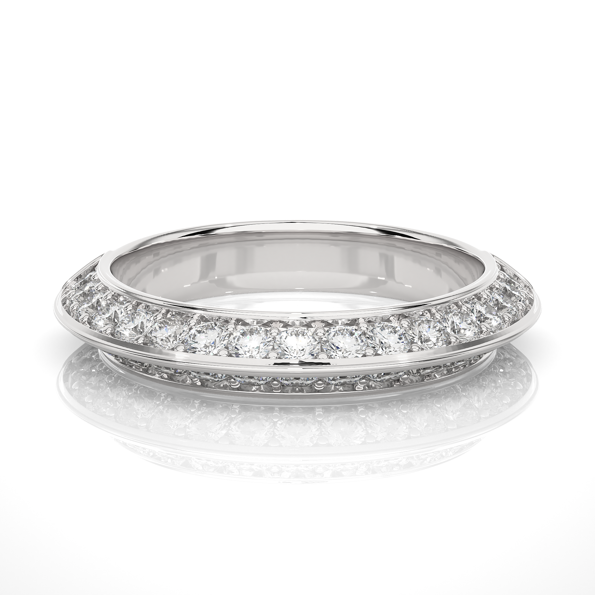 1.02 Carat H Color VS1 Clarity Diamond Studded Natural Diamond Ring.